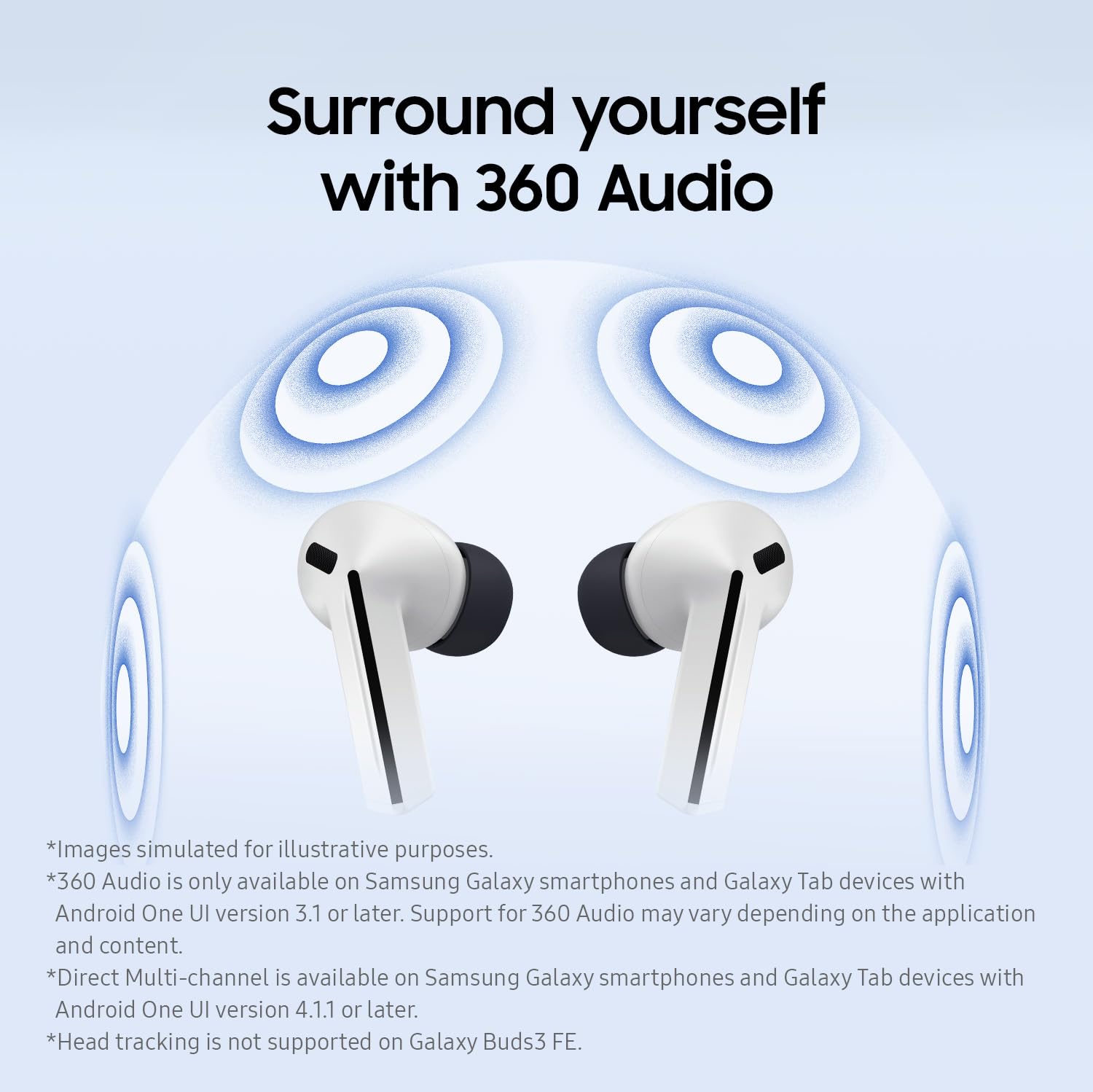 Samsung Galaxy Buds3 FE, Gray (2025, CAD Version & Warranty