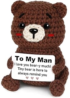 I Love You Gift for Him, Anniversary Romantic Gift for Men - to My Man Handmade Crochet for Boyfriend Husband Fiancé, Funny Birthday, Valentine's Day, for Him BF Hubby