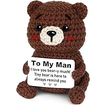 我爱你送给他的礼物,周年纪念浪漫礼物送给男人 - 送给我的男人手工钩针编织品送给男朋友丈夫未婚夫,有趣的生日,情人节,送给他 BF Hubby