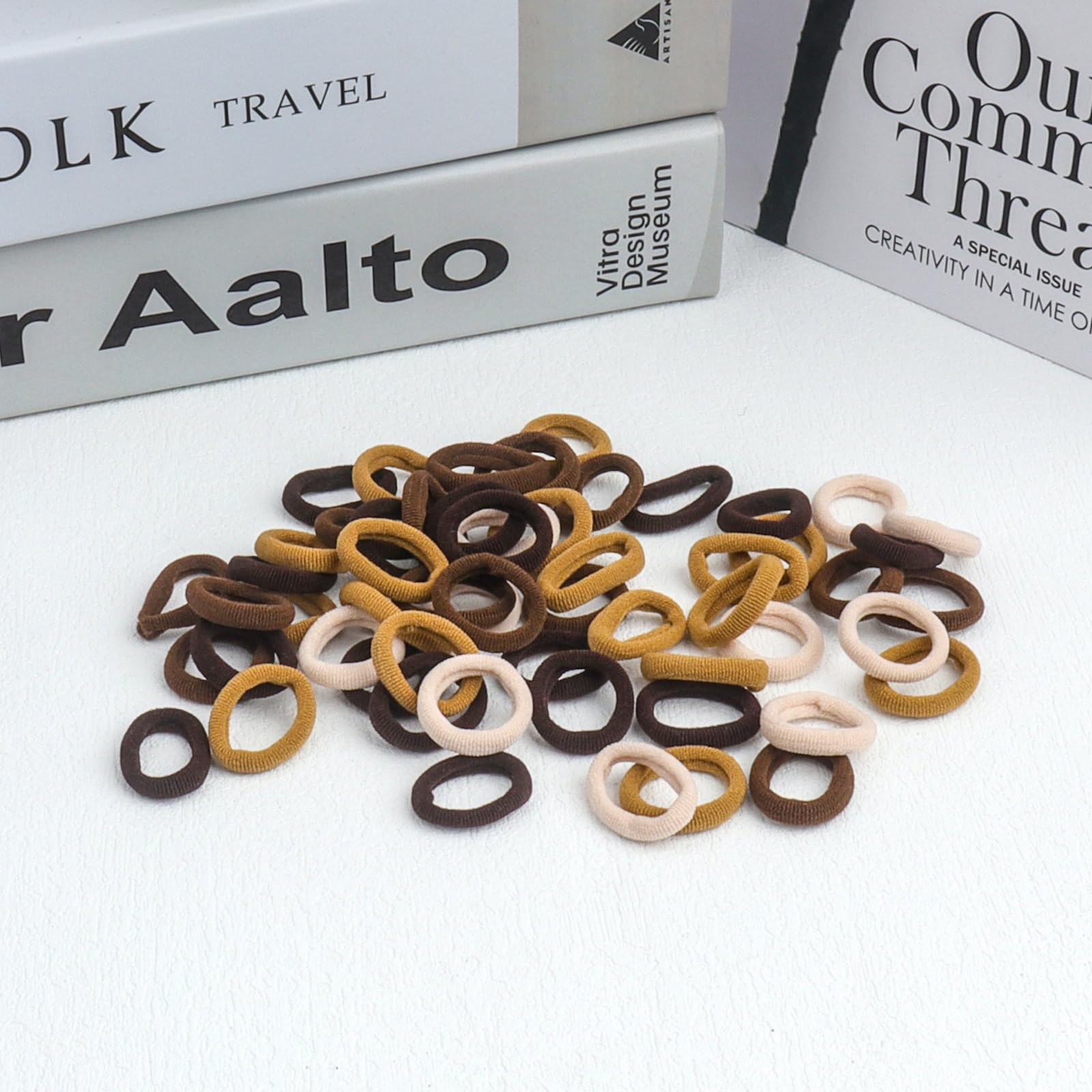 Roellgs 200 Pcs Baby Hair Bands, 8 Colors Girl Hair Bobbles Candy Color - Image 4