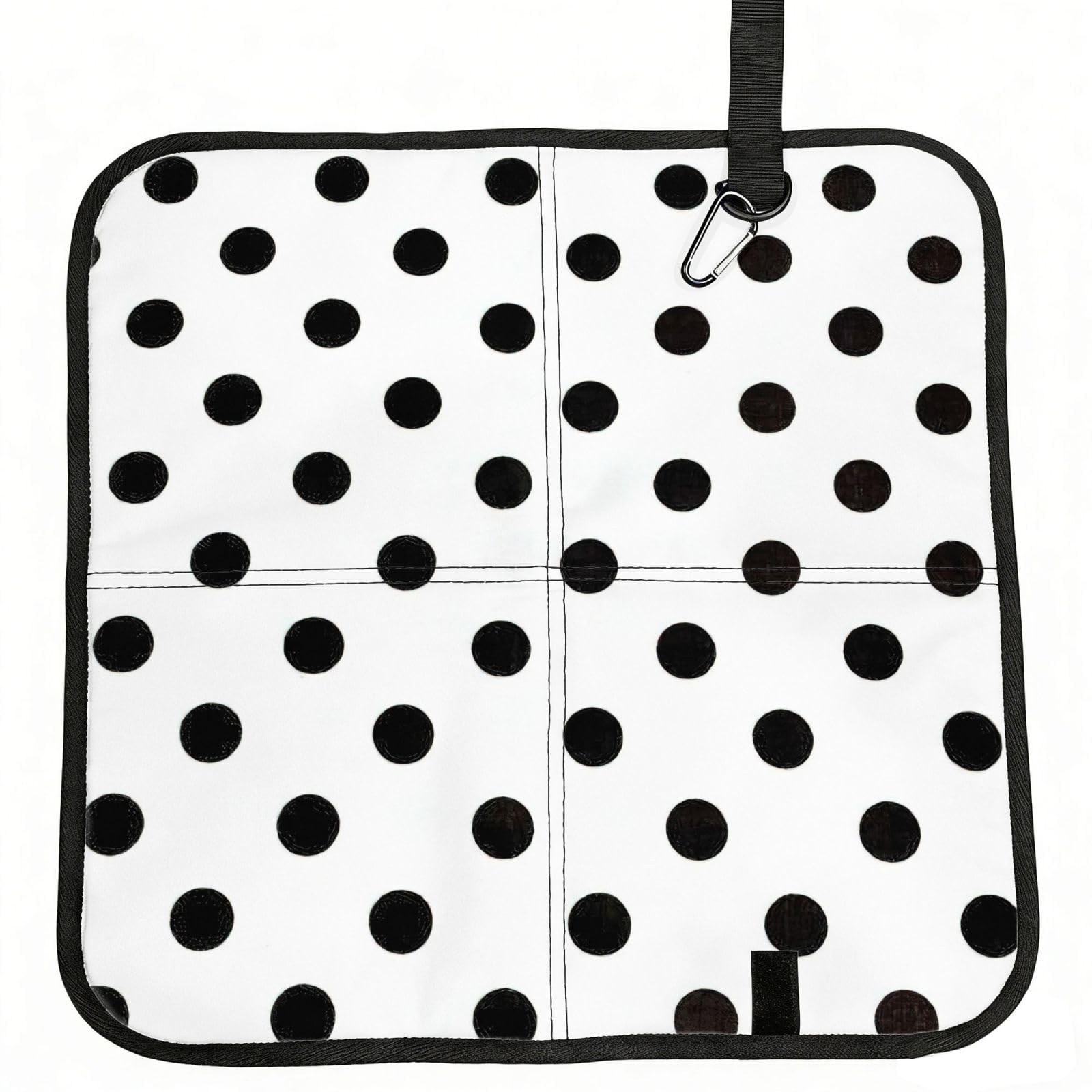 PPHGUT Polka Dot Print Foldable Seat Cushion Waterproof Portable Chair Pad Travel Outdoor Picnic Camping