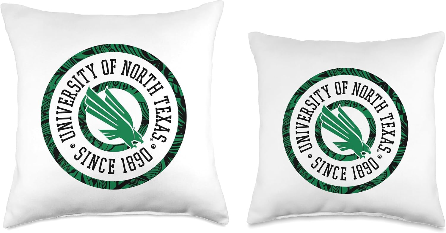North Texas Mean Green | NCAA University of Merch | 1709EL07 Throw Pillow