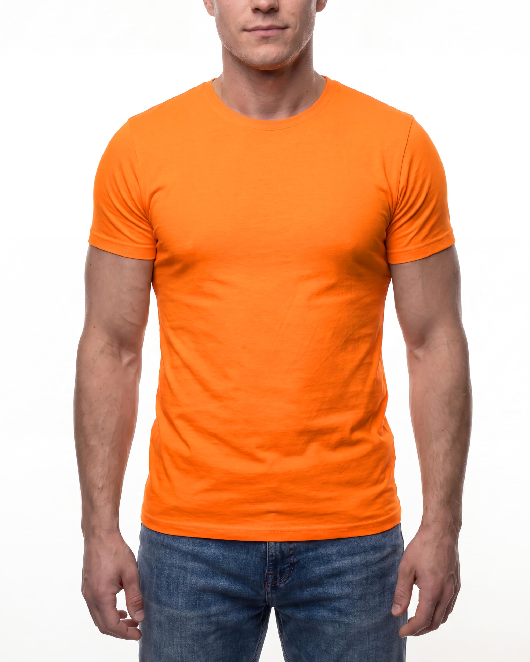 Herren T-Shirt 5er Pack - Basic Shirts aus 100% Baumwolle in Regular Fit mit Rundhals bis 5XL - Atmungsaktiv, formstabil und weich - Ideal als Arbeitsshirt, Unterziehshirt oder Freizeitshirt