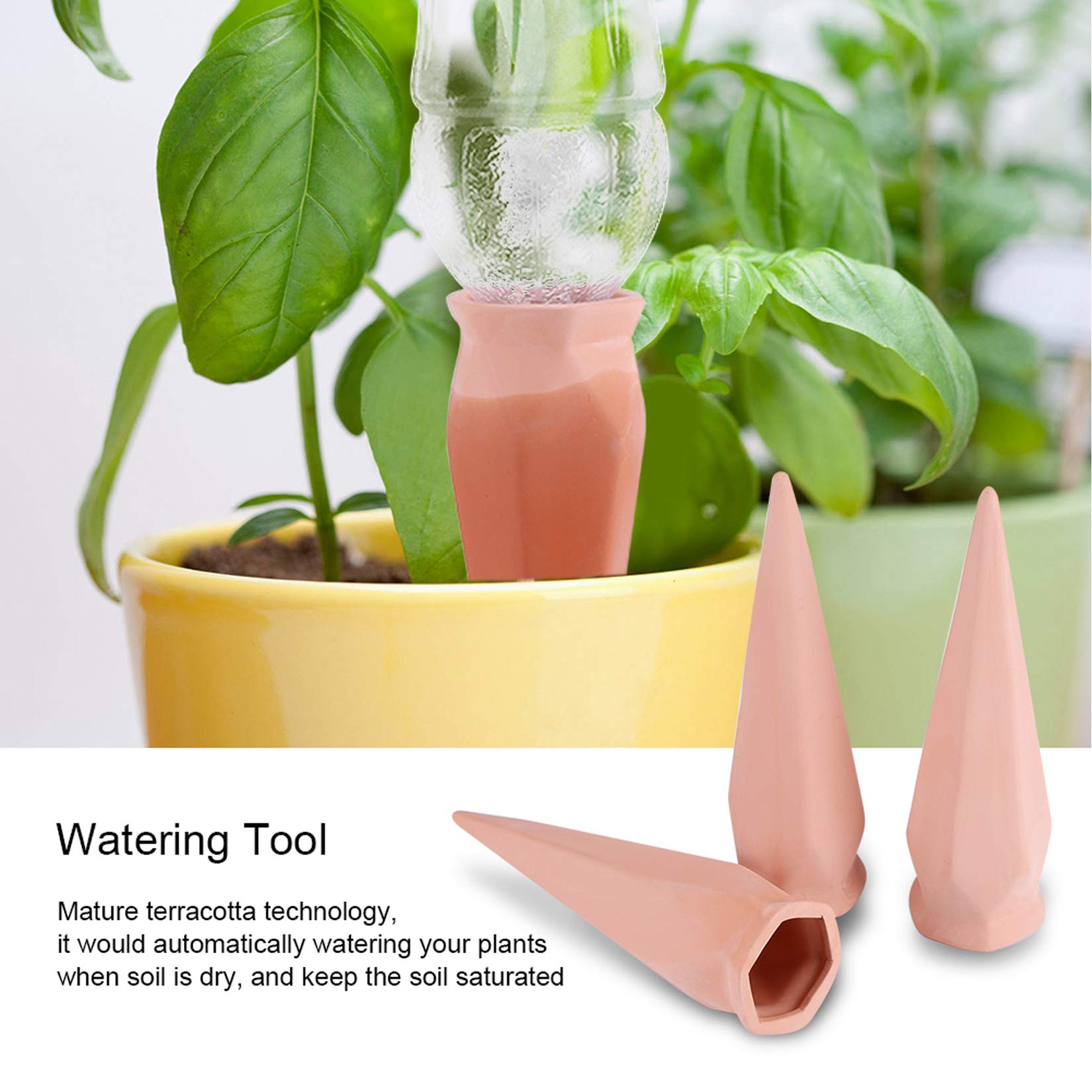 RoseFlower 8 Pcs Kit di irrigazione Automatica Dispositivo Irrigatore Domestica Acqua per Piante Innaffiatore Automatico per Vasi Acqua Piante Vacanze Sistema per Domestica,Interni,Fiori,Bonsai#3