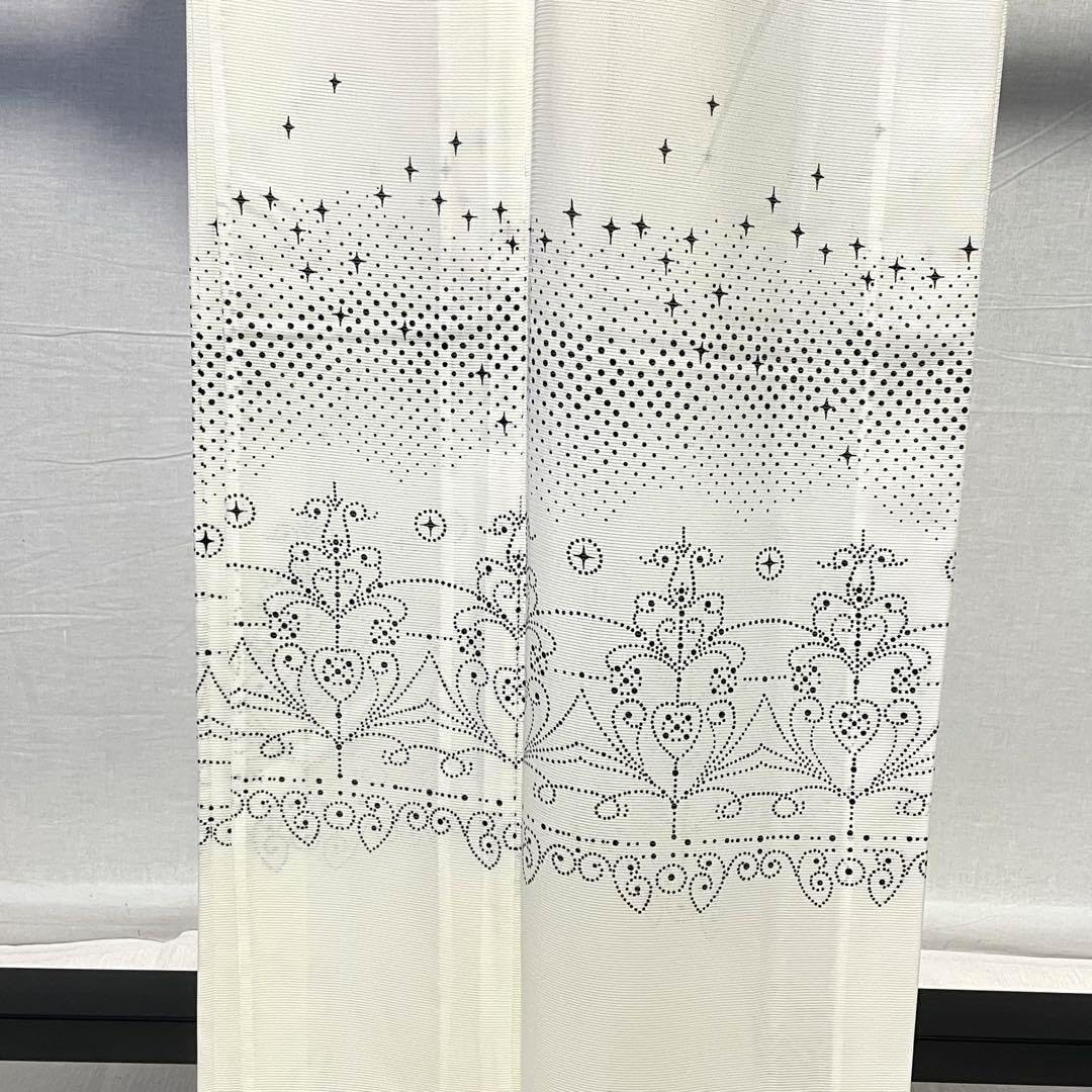 D282 夏着物 訪問着 白地 絽 ポリエステル 洗える着物 夏 訪問 着