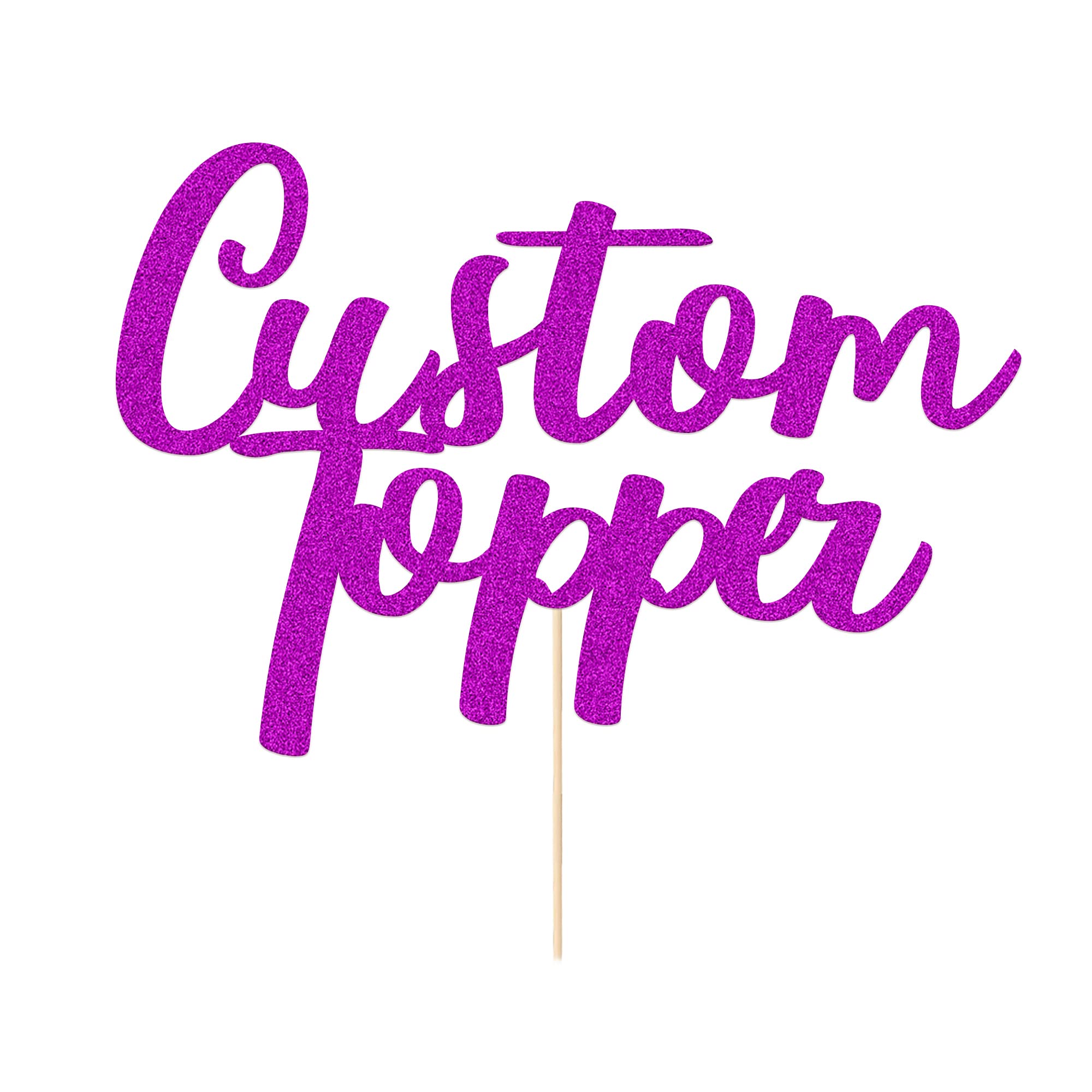 Cake Topper Personalised Birthday Cake Topper Multicoloured Customised Cake Decoration Any Word Any Text for 1st 3rd 13th 16th 18th 21st 30th 50th 60th (Purple)