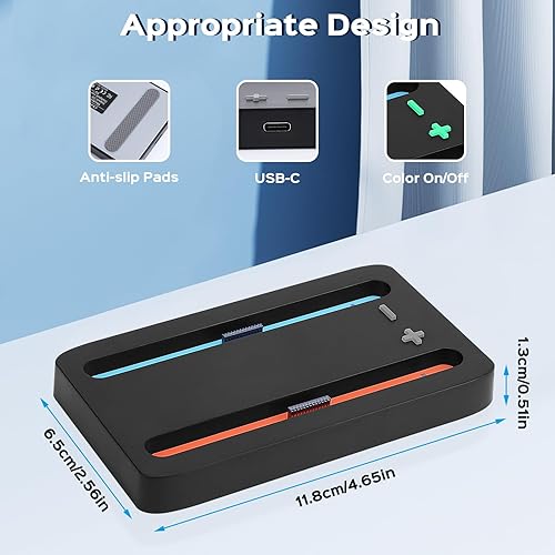 Miniatura 3 de Base de carga para Nintendo Switch 2, Switch 2 Joycons Dock para 2 Joycons, estación de soporte de cargador Joycons con indicación LED y cable de