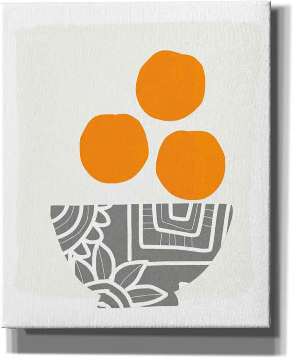Epic Graffiti 'Bowl of Oranges' by Linda Woods, Canvas Wall Art, 12"x16"