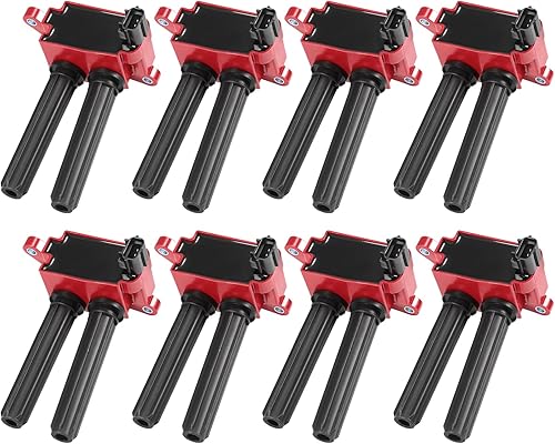 Bobinas de encendido UF504, paquete de 8 compatibles con Jeep Grand Cherokee, repuesto para Chrysler 300 Aspen & Dodge Challenger Charger Durango