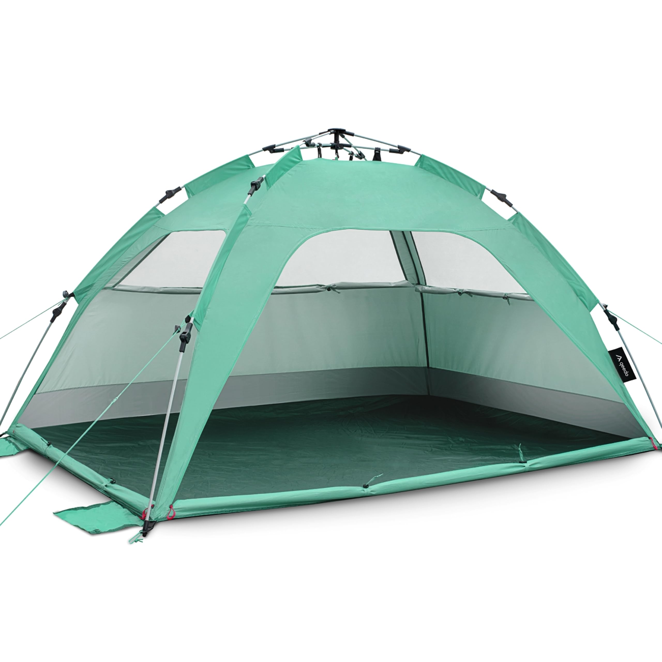 qeedo Quick Palm Strandmuschel UV-Schutz UV80 Leichtes Strandzelt Quick-Up System Sonnenschutz Windschutz