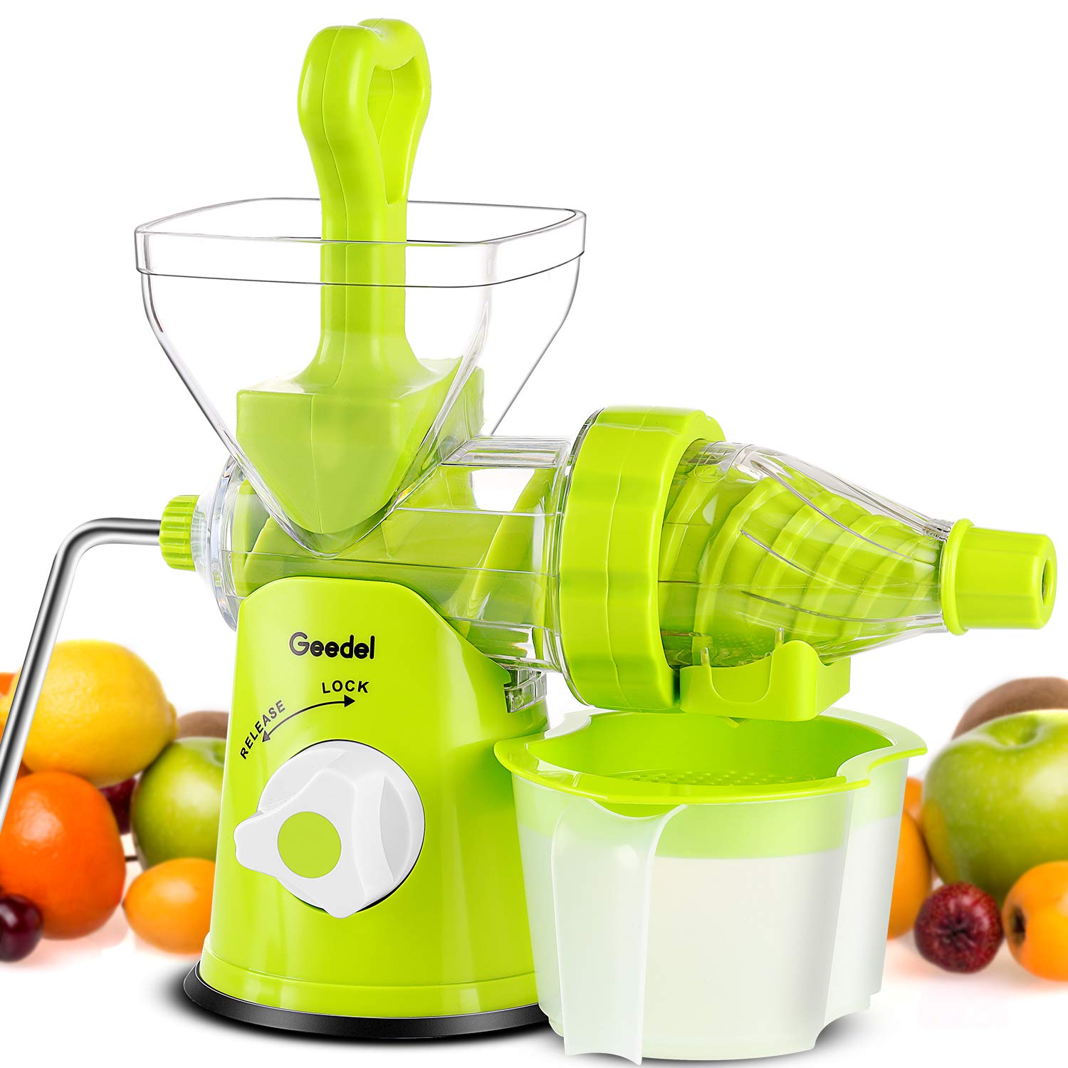 Geedel Manual Masticating Juicer Original Slow Juicer Machine For