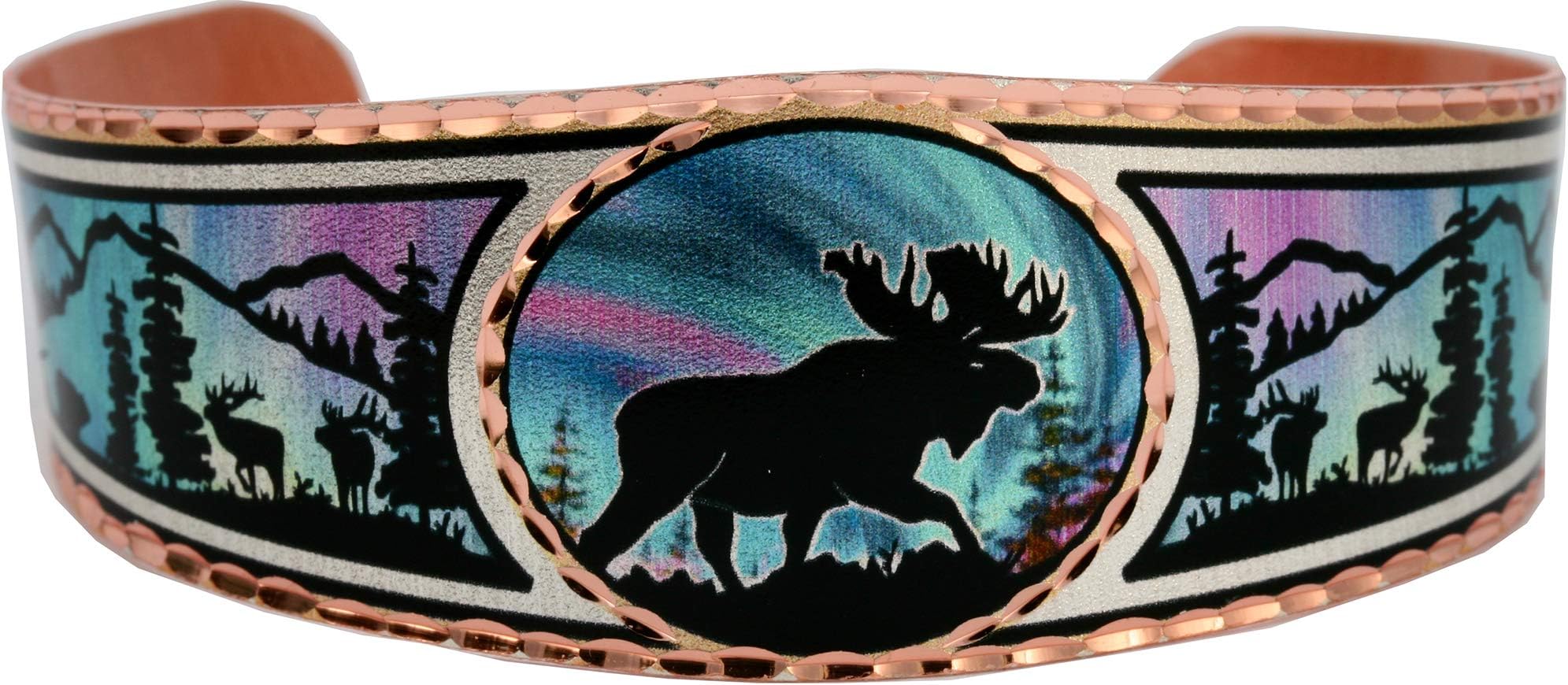 Northern Lights Alaskan Native Jewelry Totem Bracelets/West Coast HaidaTotem Jewelry/Ravin/Butterfly/Hummingbird/Bears/Sun/Whales/Moose/Elk/Eagles/Wolf
