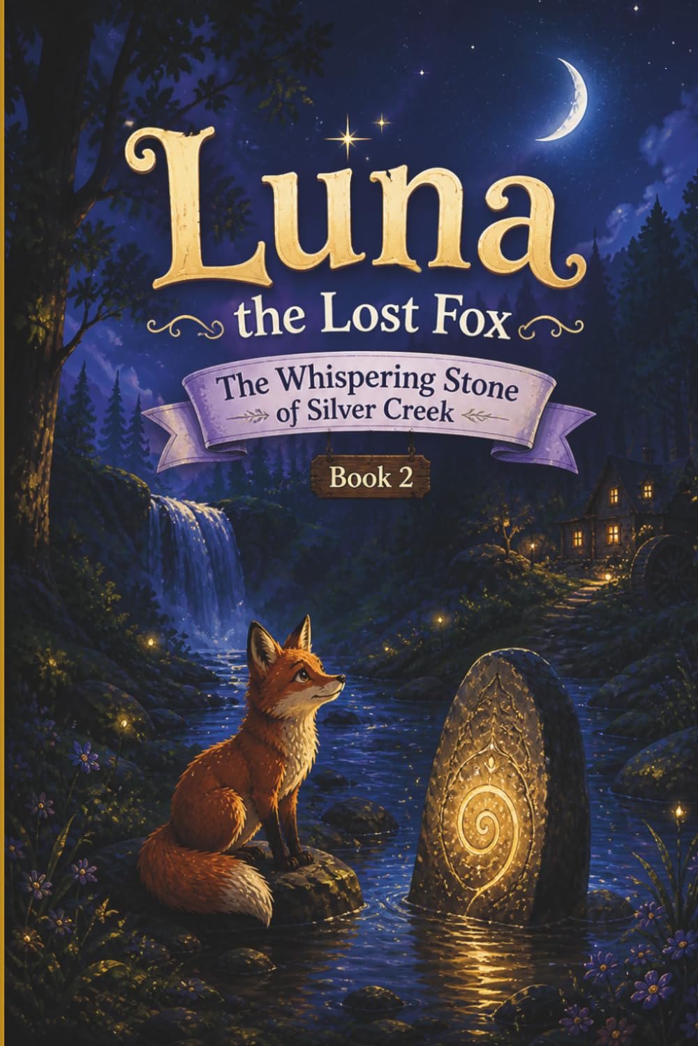 Luna the Lost Fox : The Whispering Stone of Silver Creek Book 2: A Magical Kids’ Adventure of Mystery, Friendship, and Courage (The Moonlight Forest Chronicles)