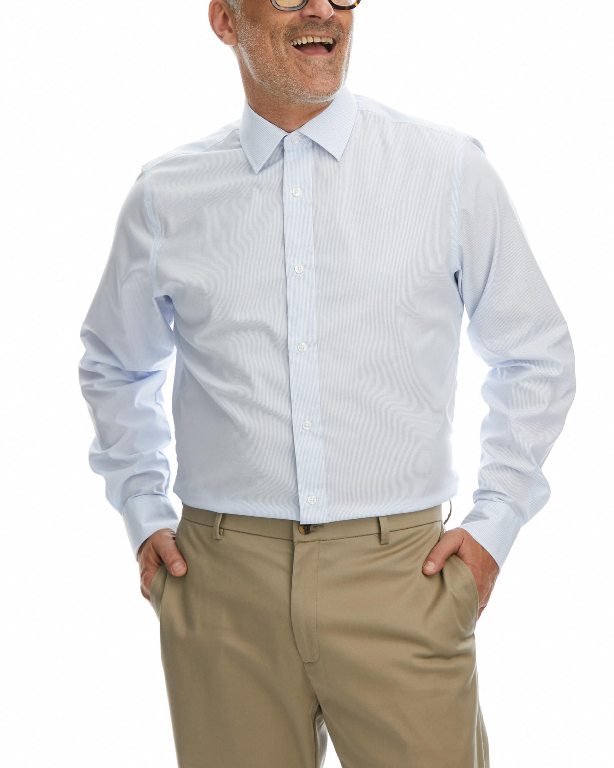 Mens Haggar Men's Premium Comfort Classic Fit Wrinkle Resistant Dress Shirt