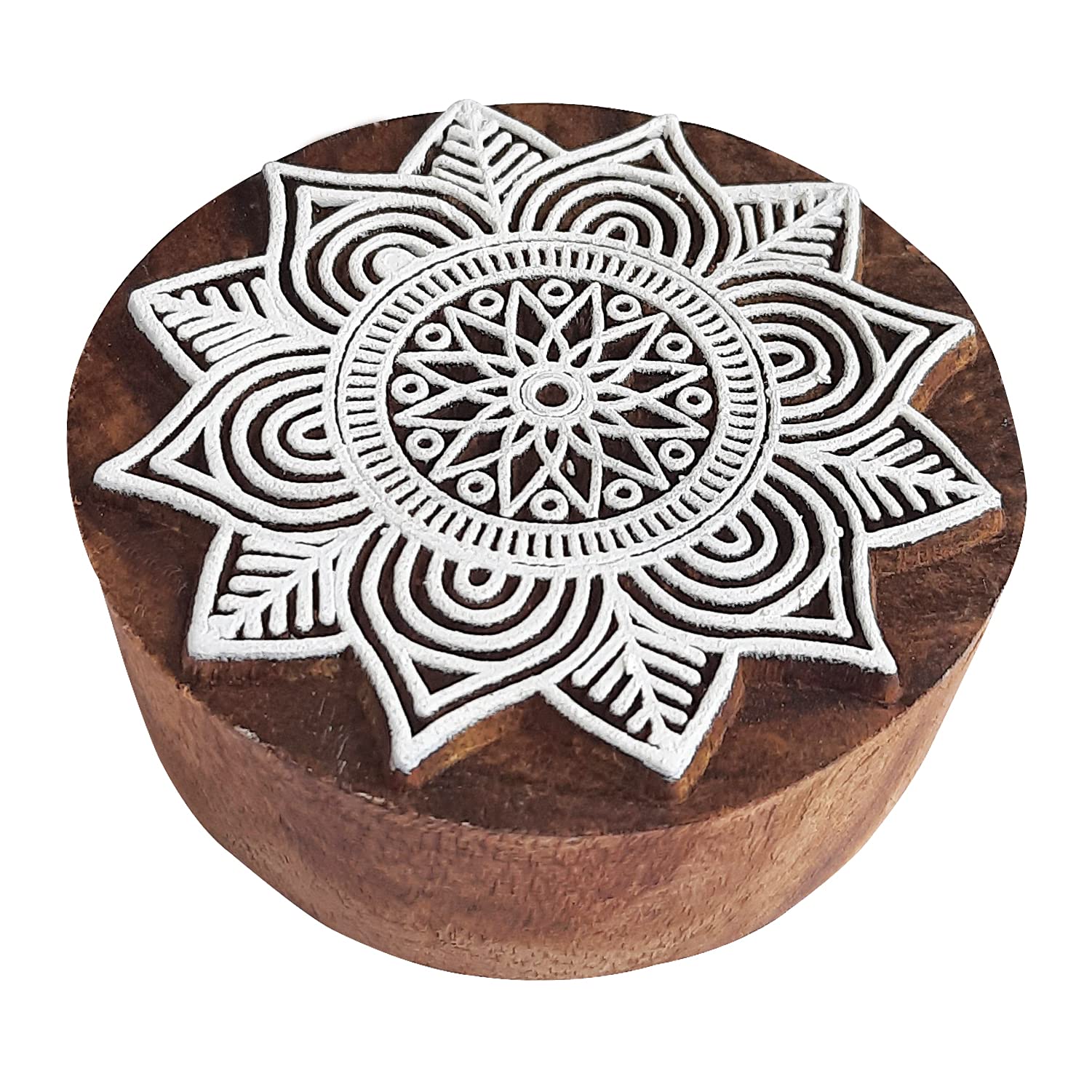 Royal Kraft Wooden Stamps DIY Fabric, Textile, Clay, Pottery, Paper, Henna Printing Blocks THBtag185