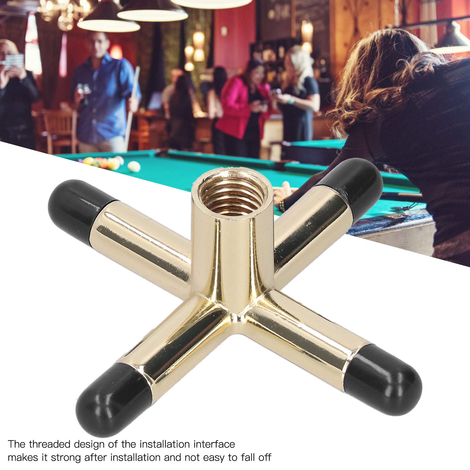 VGEBY Poggiapiedi per Stecca, Smart Snooker Poggiapiedi Antiscivolo Biliardo Snooker Stecca da Biliardo Testa a Ponte per utenti Dilettanti e Professionisti