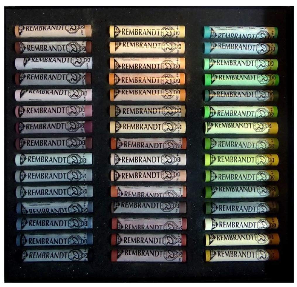 Rembrandt REMBRANT Ensemble de Pastel secs Sticks 90,Selection Portrait Set, Coffret 90pcs et 1 cartes postales