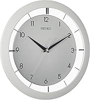 Seiko QXA520WLH 11-Inch White Metal Wall Clock - Non-Ticking Quiet Sweep, Precise Quartz Movement