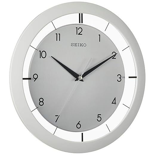 SEIKO QXA 520 WLH Metal Non Ticking Wall Clock, White, 11 Inch product image