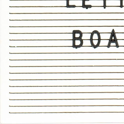 Miniatura 8 de Stiles Juego de letreros de madera de 10 x 10 pulgadas, con 340 letras, números y símbolos de plástico, tablero de mensajes de madera intercambiable