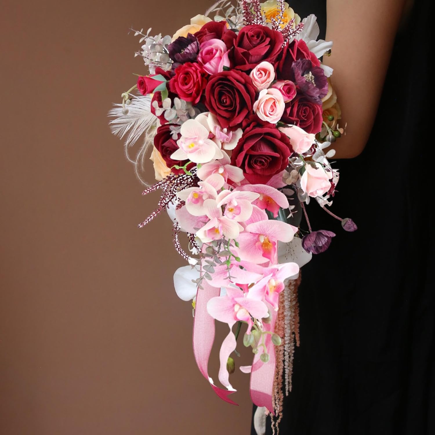Wedding Bouquets for Bride, Waterfall Wedding Flower,Bridesmaid Bouquets Bridal Bouquet for Wedding