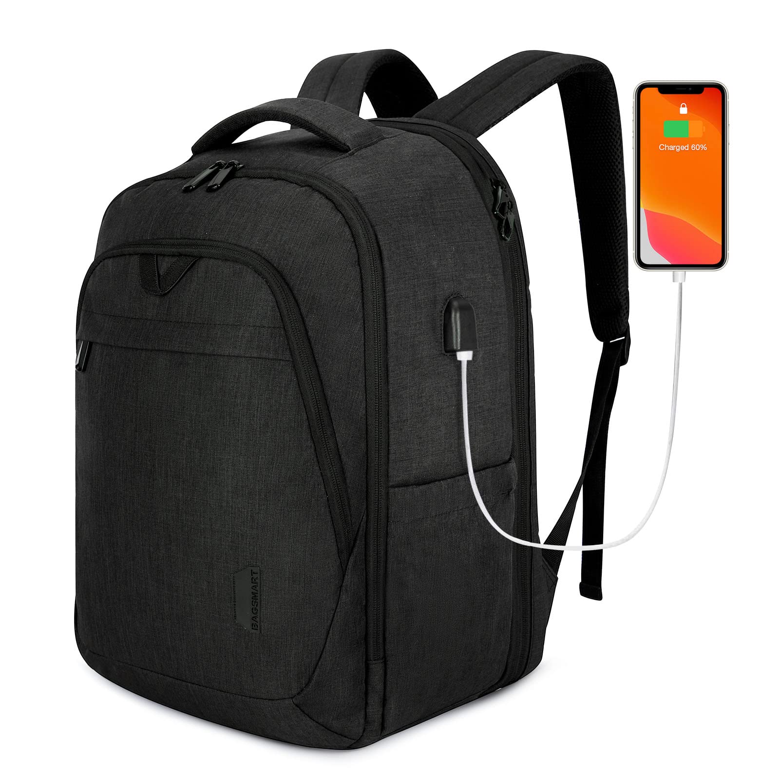 Laptop Backpack for Men Women Travel Backpack with USB Charging Port fits 17.3 Inch Computer BAGSMAR