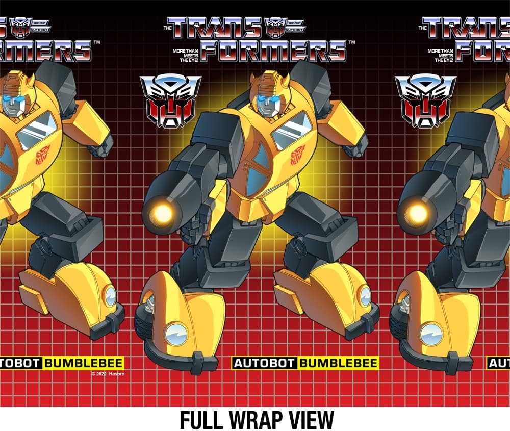 Transformers OFFICIAL Bumblebee Black 24 oz Insulated Canteen Water Bottle, Leak Resistant, Vacuum Insulated Stainless Steel with Loop Cap