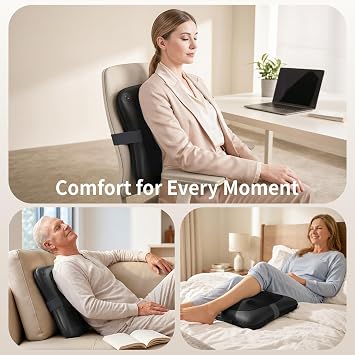 Nekteck Back Massager with Heat for Pain Relief Deep Tissue, NOT Cordless