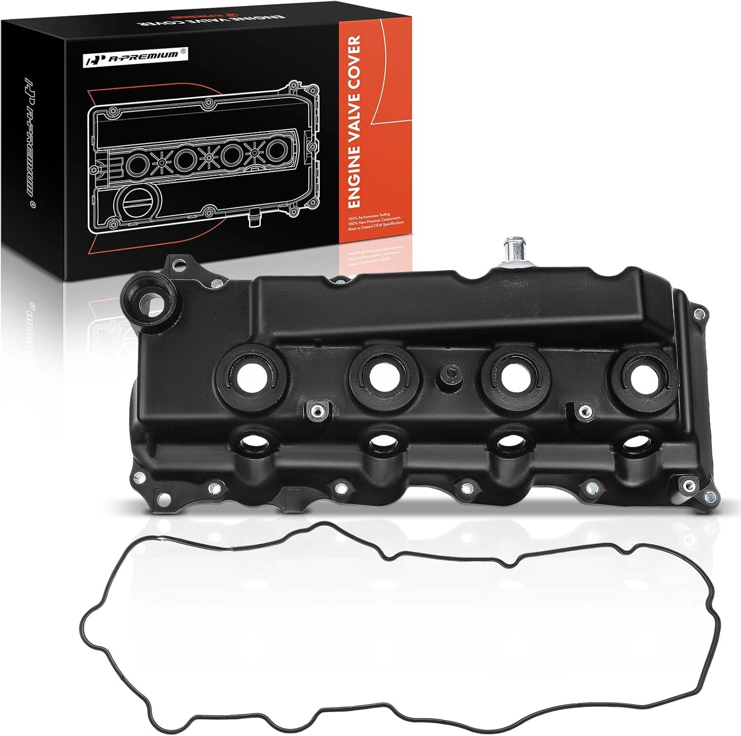 A-Premium Engine Valve Cover, with Gasket, Compatible with Toyota Hiace 2006-2015, Toyota Hiace 2017, Hilux 2005-2015, L4 2.7L DOHC, Replace # 1121030110, 112100L020