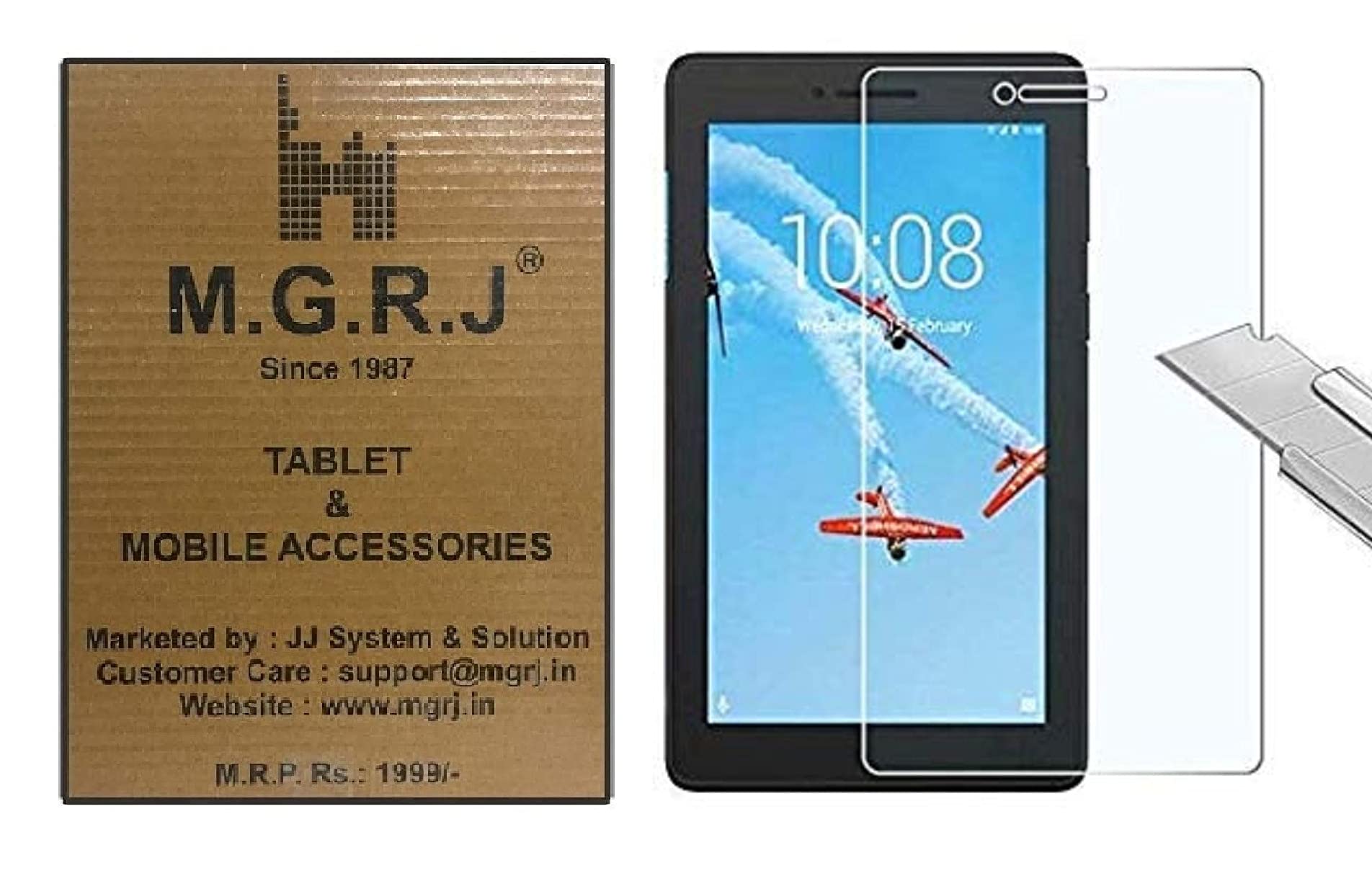 M.G.R.J® Tempered Glass Screen Protector for Lenovo Tab E7 TB-7104F (7" inch) (B08FXTN42X) Amazon Price History, Amazon Price Tracker