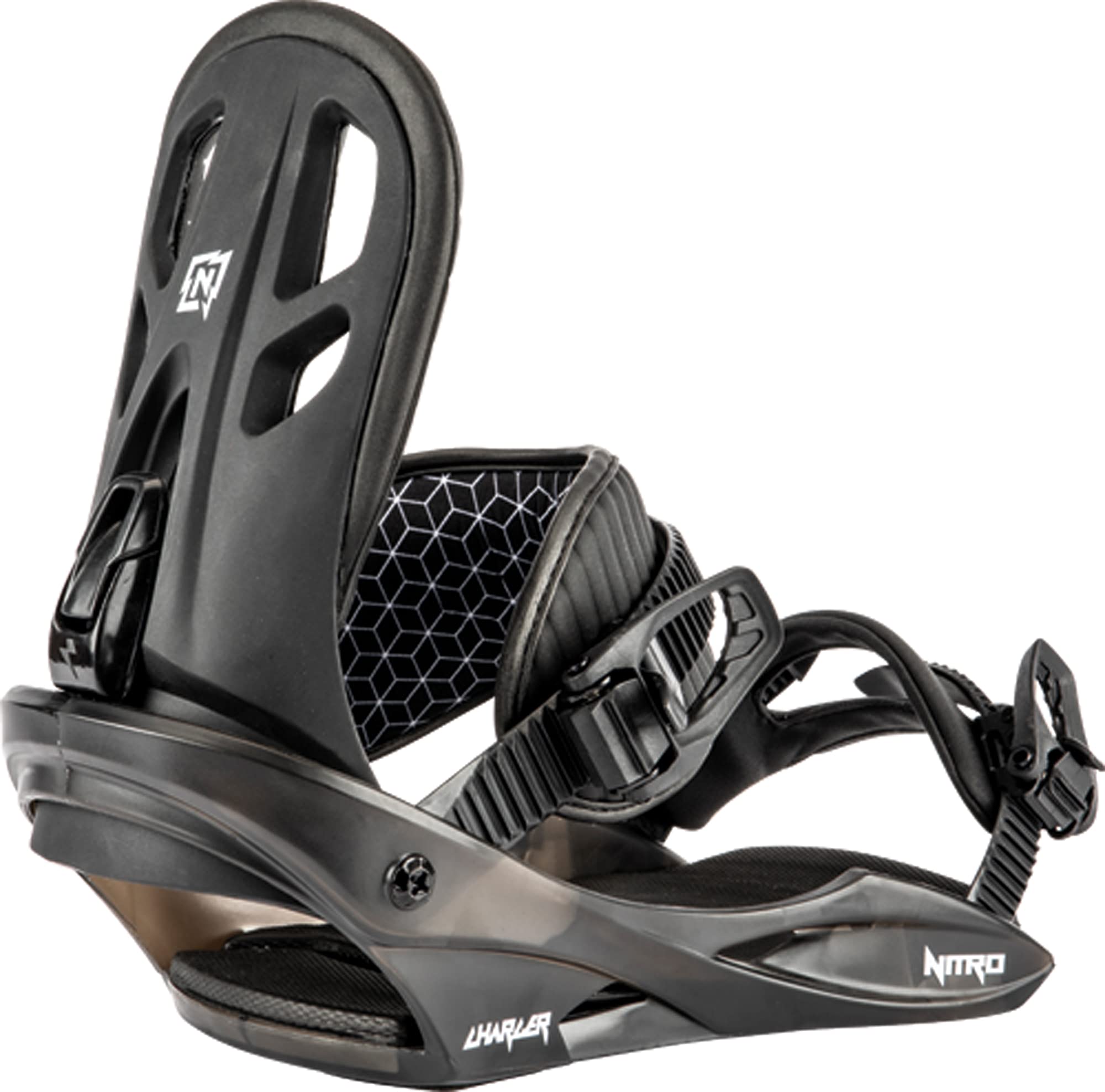 Nitro Charger Fijaciones de Snowboard, Juventud Unisex, Black, M