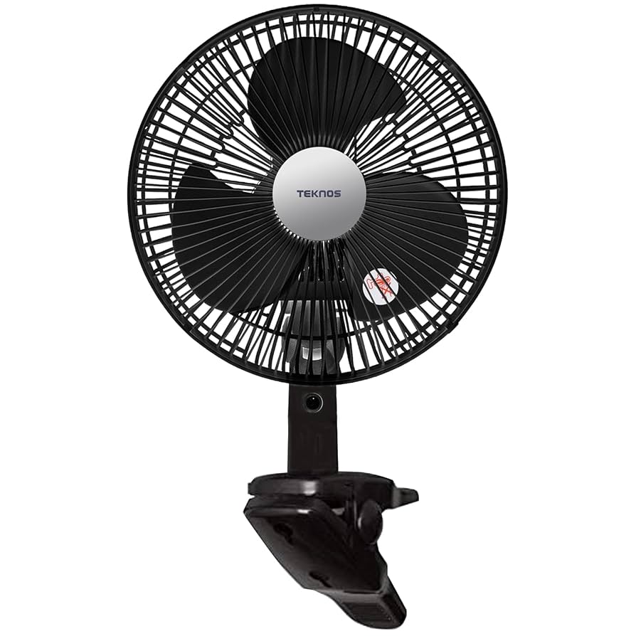 クリップ式扇風機 TEKNOS クリップ扇風機 首振り コンセント式 23cm ac 扇風機