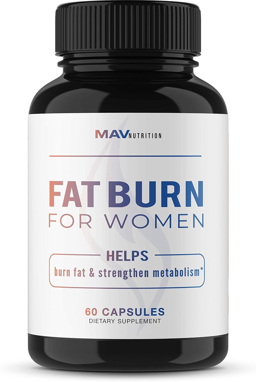 MAV Nutrition Womens Weight Loss Pills + Fat Burner for Appetite Suppressant, Non-GMO, Vegetarian Friendly Diet Pills, 60 Capsules