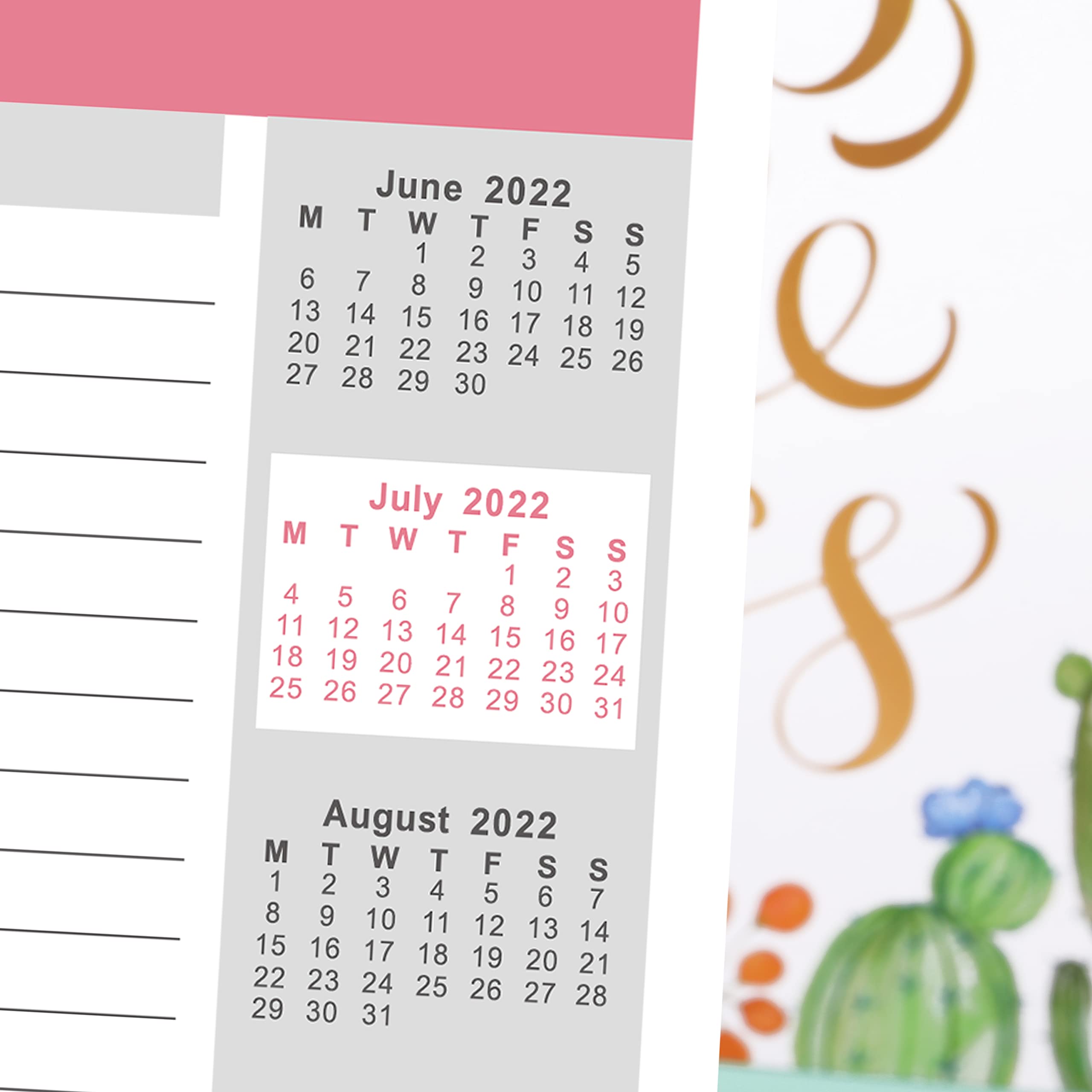 Buy Amazon Brand Eono Desk Calendar 20222023, Standing Flip 2022