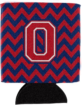 Caroline's Treasures Letter O Chevron Can or Bottle Hugger - Thumbnail 2