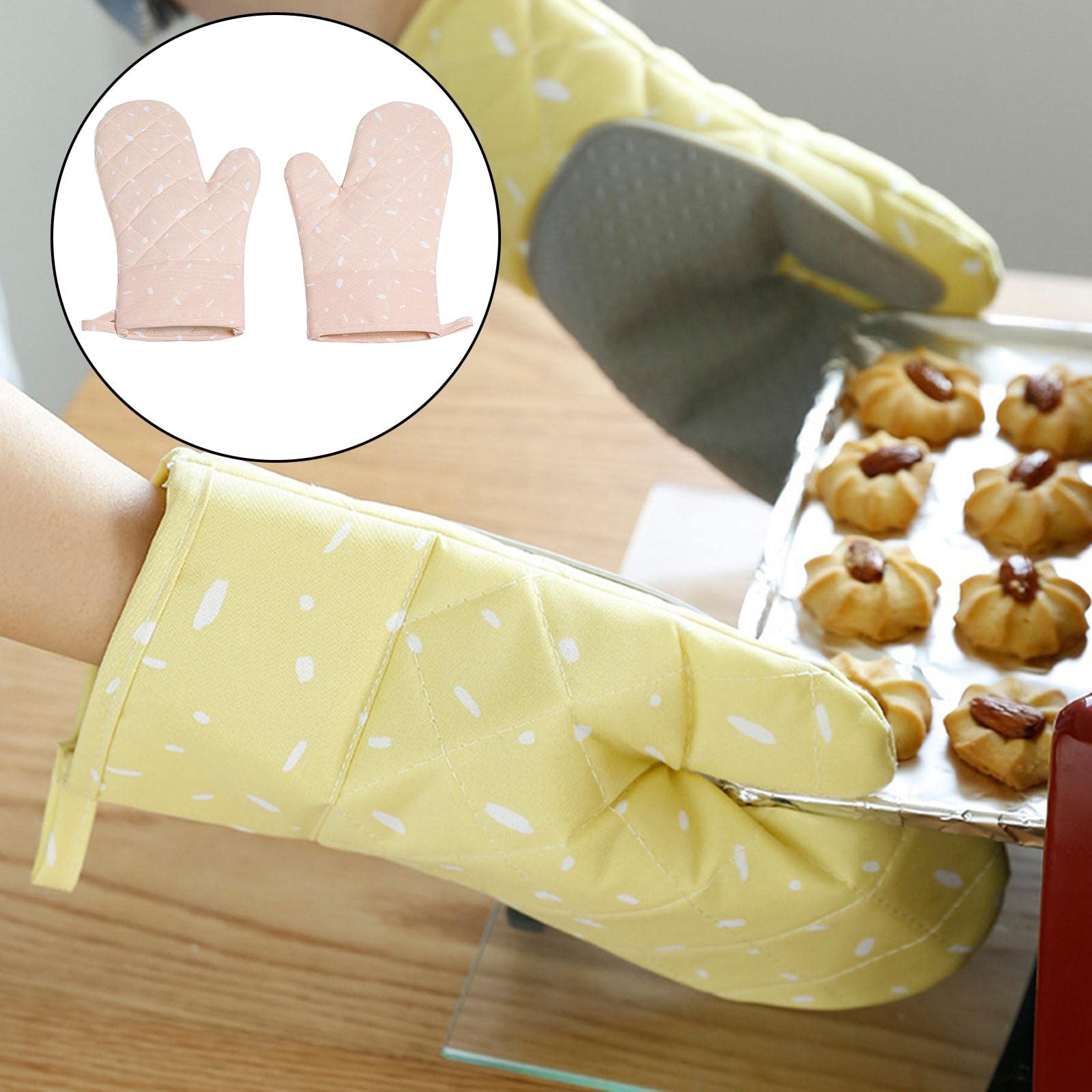 Guanti da Stufa a Legna Resistenti al Calore - Guanti da Lavoro for Uomo e Donna - Guanti da Giardinaggio e Cucina Lavabili in Lavatrice,Coprimanubri per Moto(Pink)