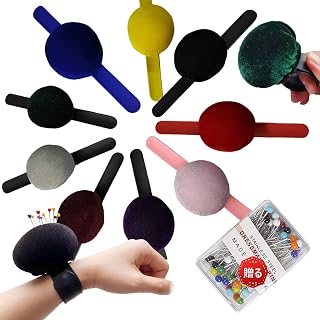 ピンクッション 手首 縫製クッション 針山ピンクッション かわいい 針刺し クッション 針山 ニードルホルダー 針ピンクッション 刺繍 裁縫道具 手首着用 ミシン 裁縫 ニードルピンクッション クロスステッチ縫製用 DIY 初心者 手芸愛好家 ギフト (グレー)