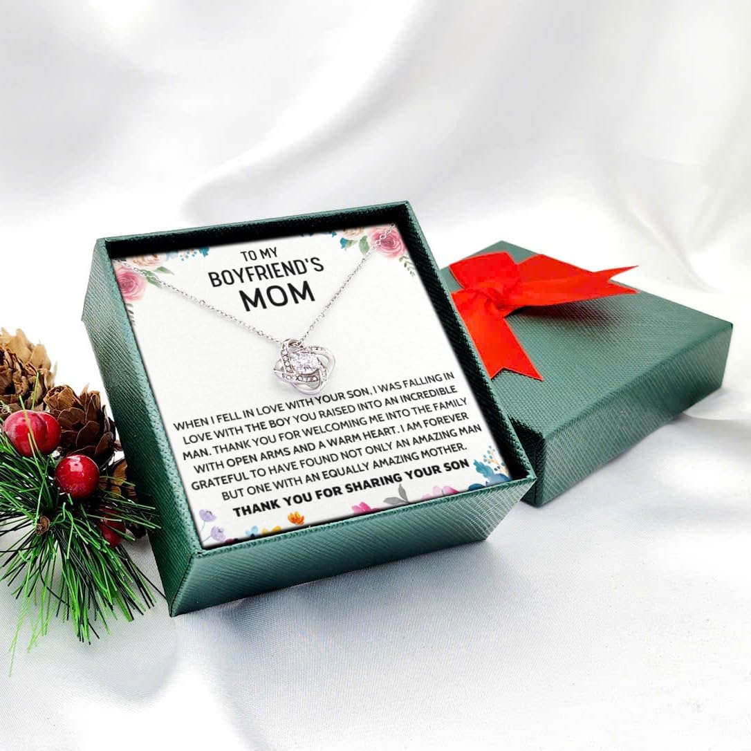 To My Boyfriends Mom Necklace, Mothers Day Gifts For Boyfriends Mom From Girlfriend, Personalized Gifts For Mother In Law, Mother's Day Necklace, Best Birthday Present Christmas