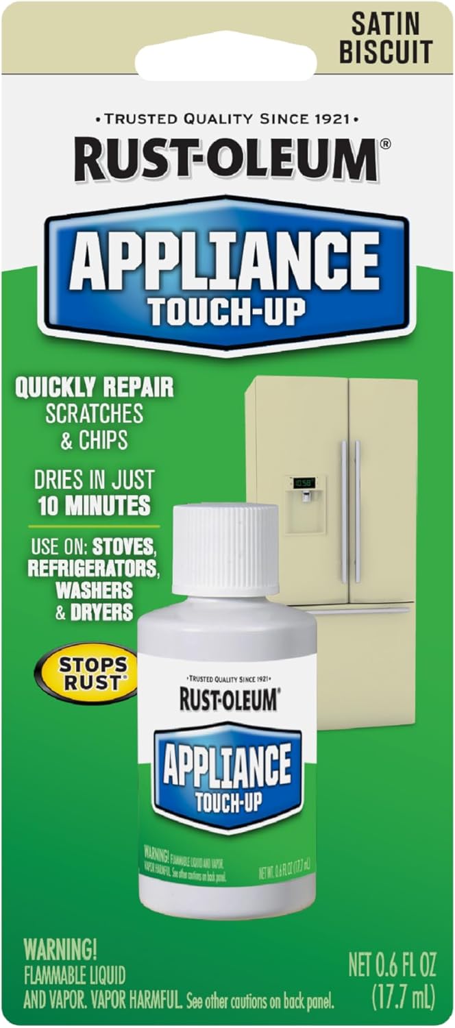 Rust-Oleum 213174-6PK Specialty Appliance Touch-Up Paint, 0.6 oz, Black, 6 Pack