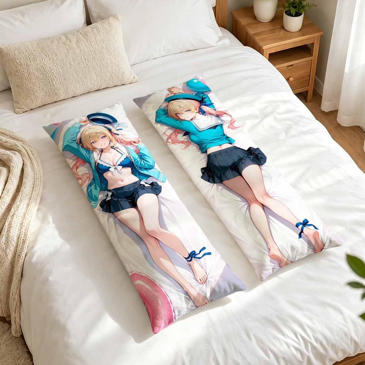 Anime Body Pillow Cover Pillow Comic Dakimakura Case for Otaku Hugging Gift - (Peach Skin) 50x160cm