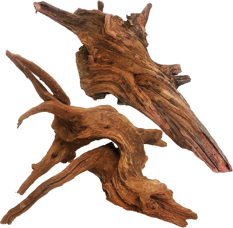 Madeira Natural para Aquário e Terrário kathson, Galhos Decorativos, 2 Unidades de 25,4 a 35,56 cm