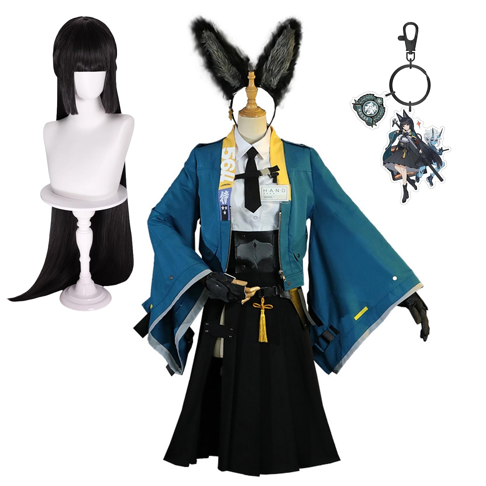 Miyabi Cosplay Peluca Disfraz Ropa Zenless Zone Zero Accesorios de juego de rol Conjunto completo - XX-Grande