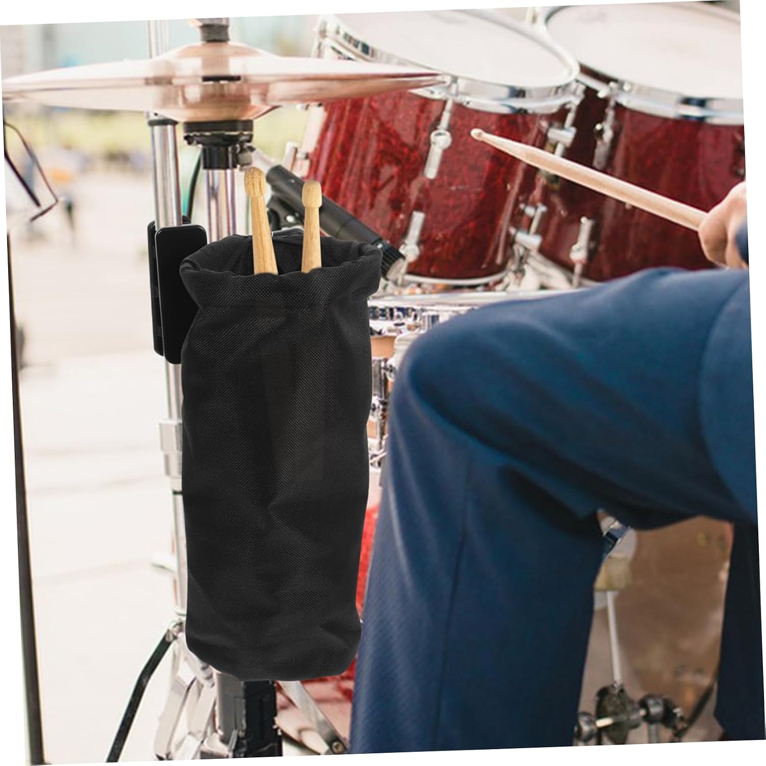 VICASKY Drum Stick Storage Bag Drumsticks Case Drumstick Holder Bag Drum Stick