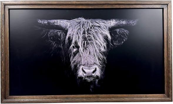 32,43,50,& 55 Inch Handcrafted TV frame for Samsung The Frame TV, Rustic Dark Wood Stain not for use with other tv models 43 INCH