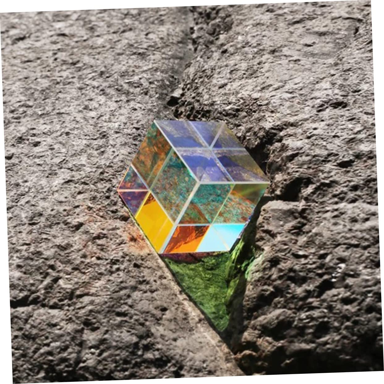 Cube De Prism Verre Optique RGB Dispersion Cube De Couleur Attrape Soleil Cube X Cadeau D Anniversaire