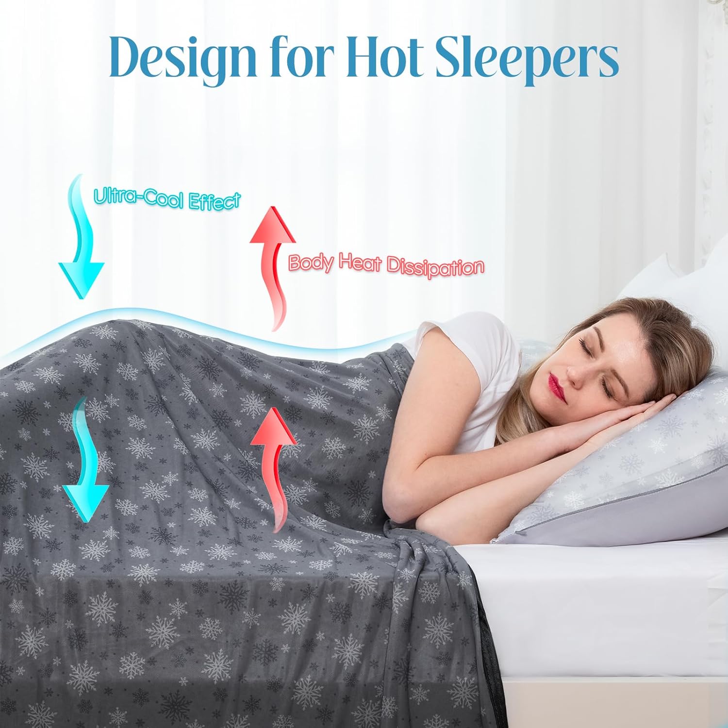 OIGAE Cooling Blanket for Hot Sleepers - Soft & Lightweight Summer Cold Blanket for Night Sweats | Perfect for Bed, Couch, Sofa (Black, Throw 50" x 70") - Image 4