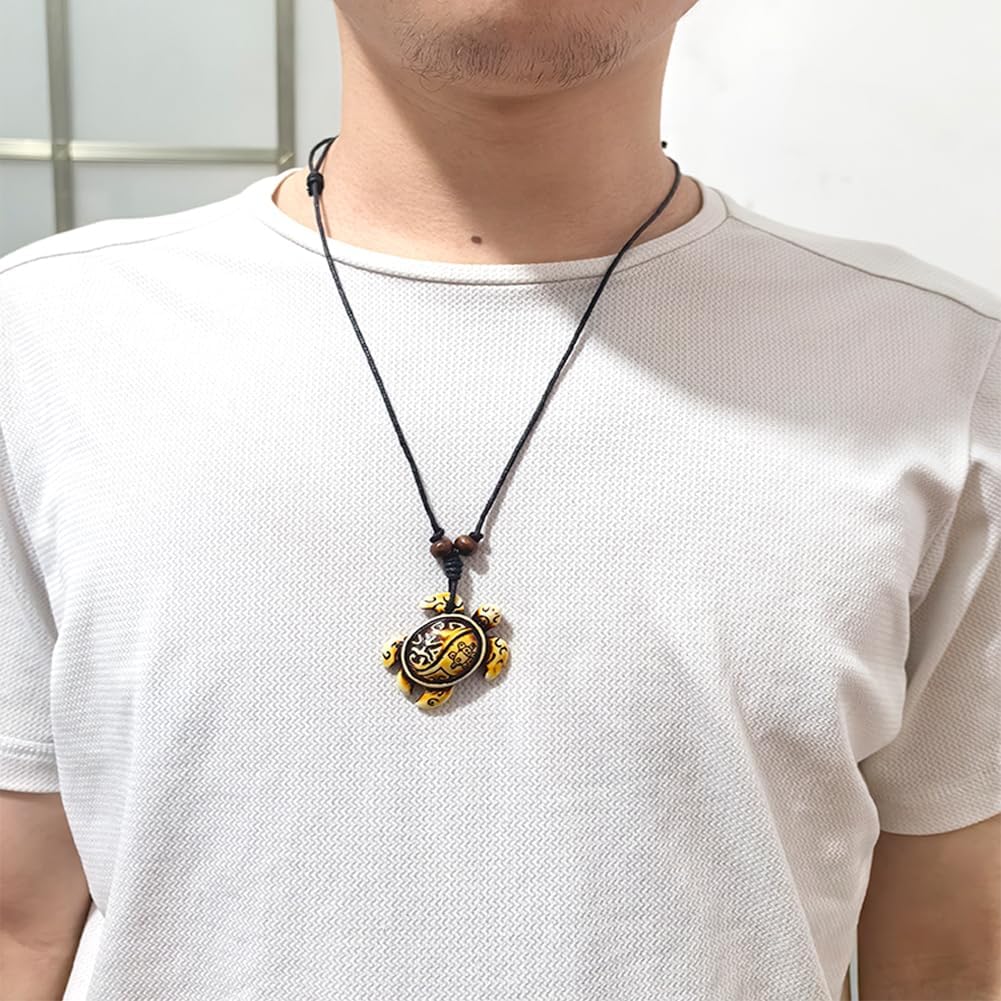 4Pcs Turtle Shark Tooth Necklace Pendant Bohemian Handmade Waterproof Surfer Necklace for Women Men Summer Beach Jewelry Gift - Image 2