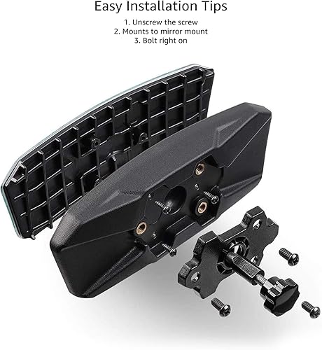 Miniatura 7 de Espejo retrovisor Maverick X3, espejo retrovisor panorámico A & UTV PRO con centro convexo compatible con Can Am Maverick X3 XRS XDS Max Turbo R RR