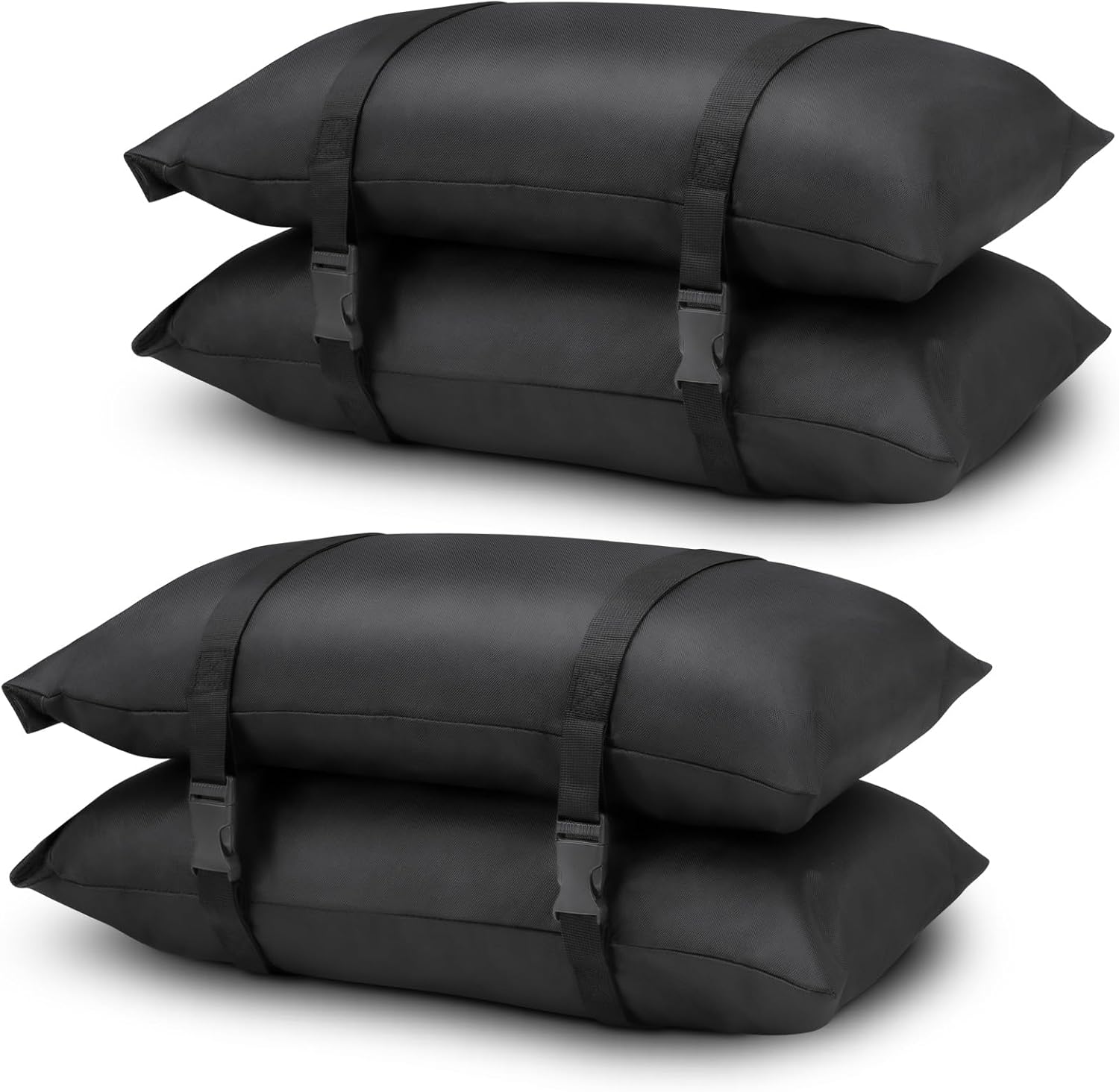 Aimosen 200ポンド 重量用サンドバッグ (4パック)、傘ベースウェイトサンドバッグ、トランポリン、プールサイド、パティオ、