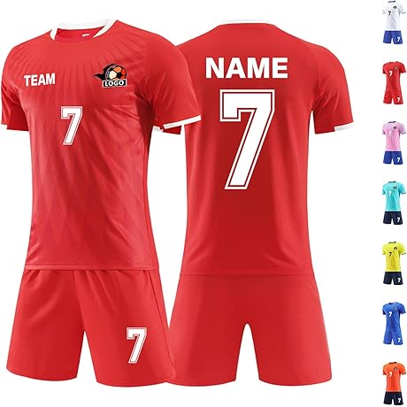 Custom laifu Adult Kids Soccer Jersey Set